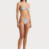 Faithfull - Elea Bikini Top Futura Stripe Sky Blue - Final Sale