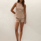 Faithfull - Ana Top Gingham Cedar