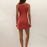 Faithfull - Sanne Mini Dress Dusty Tomato