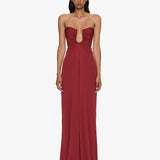 Christopher Esber - Arced Palm Strapless Dress