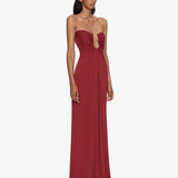 Christopher Esber - Arced Palm Strapless Dress
