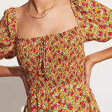 Faithfull - Il Carro Mini Dress La Gomera Floral Print - Final Sale