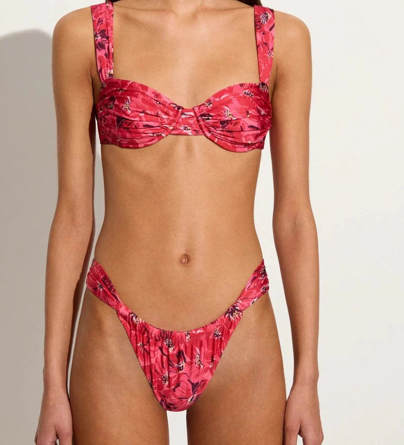 Faithfull - Andez Bikini Bottoms El Limon Floral Pink - Final Sale