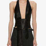 Christopher Esber - Reyer Satin Tie Top