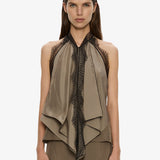 Christopher Esber - Vera Split Lace Handkerchief Top