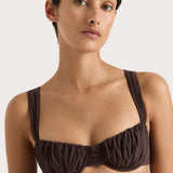 Faithfull - Emily Bikini Top Coffee - Final Sale