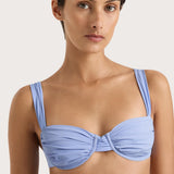 Faithfull - Sol Bikini Top Blue - Final Sale