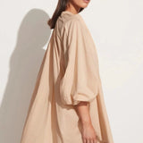 Faithfull - Lucita Smock Dress Plain Sand - Final Sale