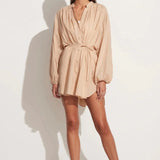 Faithfull - Lucita Smock Dress Plain Sand - Final Sale