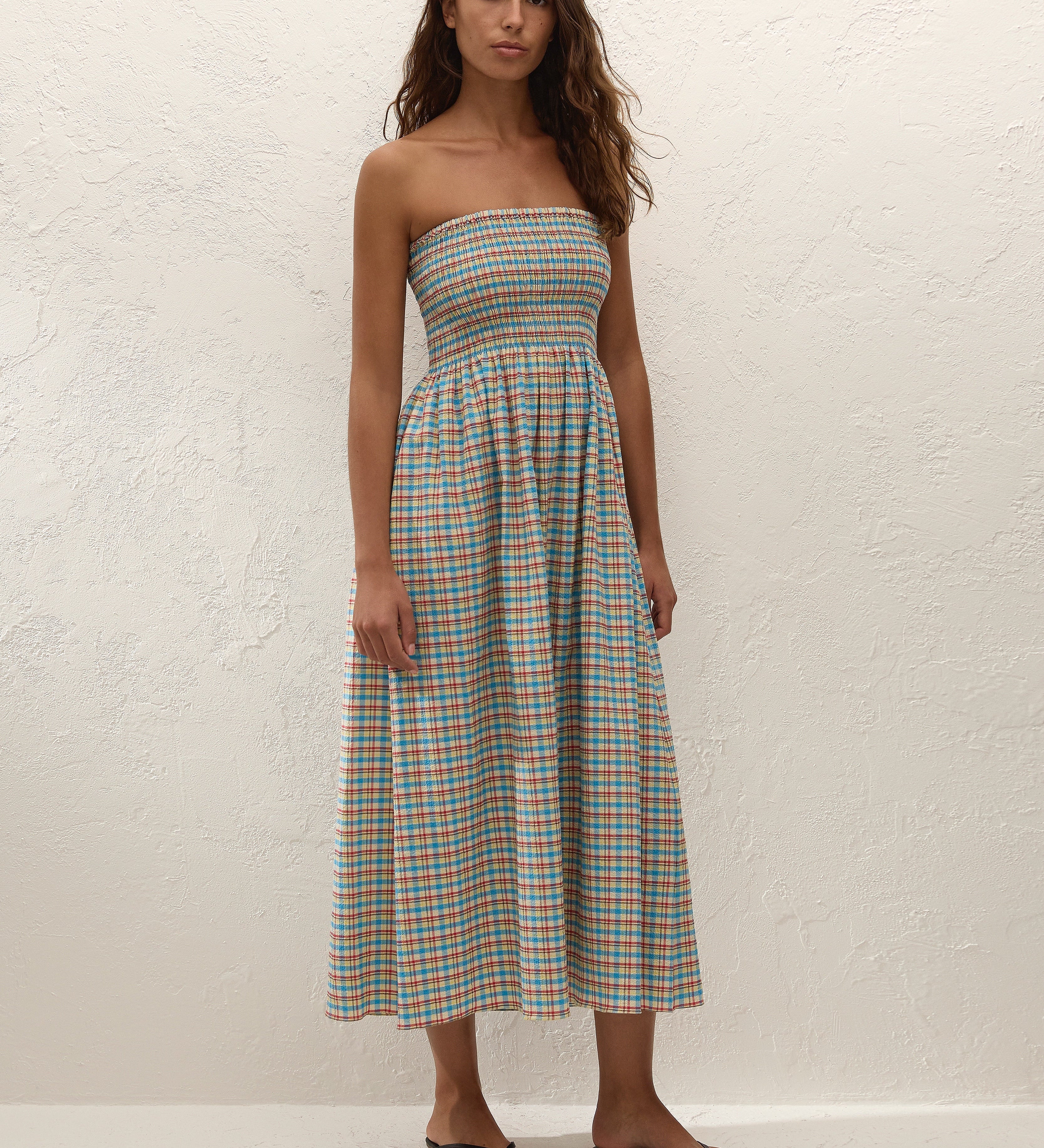 Faithfull - Jamie Midi Dress Sofia Check
