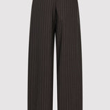 St. Agni - Wool Pinstripe Tapered Pants - Mahogany Stripe