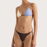 Faithfull - Yeva Bikini Top Blue Multi - Final Sale