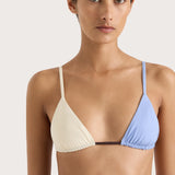 Faithfull - Yeva Bikini Top Blue Multi - Final Sale