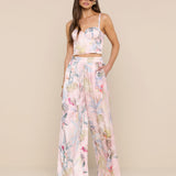 L'AGENCE - Lillian Satin Wide - Leg Pant