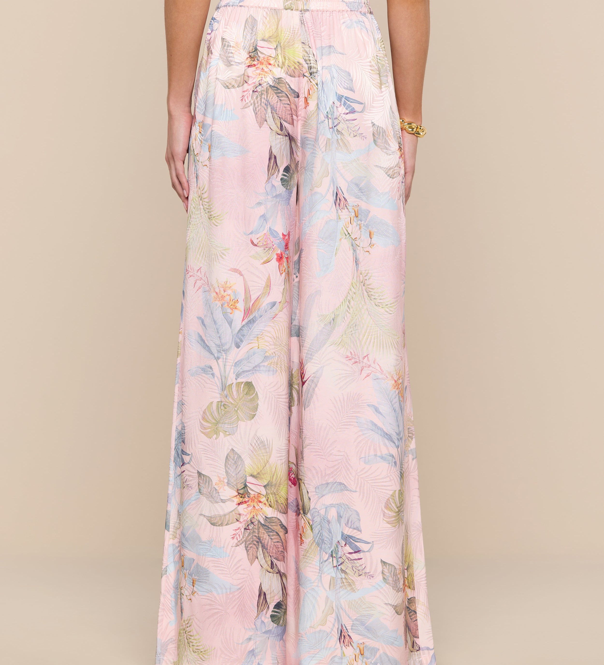 L'AGENCE - Lillian Satin Wide - Leg Pant