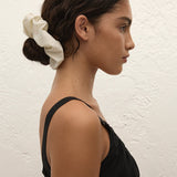 Faithfull - Hair Scrunchie Cream Pinstripe
