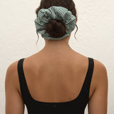 Faithfull - Hair Scrunchie Green Stripe