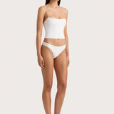 Faithfull - Jean Swim Top White - Final Sale