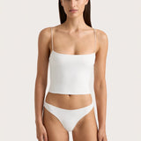 Faithfull - Jean Swim Top White - Final Sale