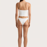 Faithfull - Jean Swim Top White - Final Sale