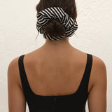 Faithfull - Hair Scrunchie Toscano Stripe Black