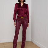 L'AGENCE - Ruth Coated Straight-Leg Jean