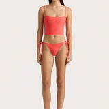 Faithfull - Jean Swim Top Vermillion - Final Sale