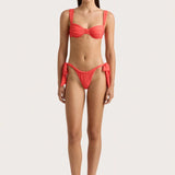 Faithfull - Sol Bikini Top Vermillion - Final Sale