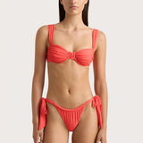 Faithfull - Sol Bikini Top Vermillion - Final Sale