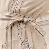Cartolina - Sandy Midi Dress - Natural Linen