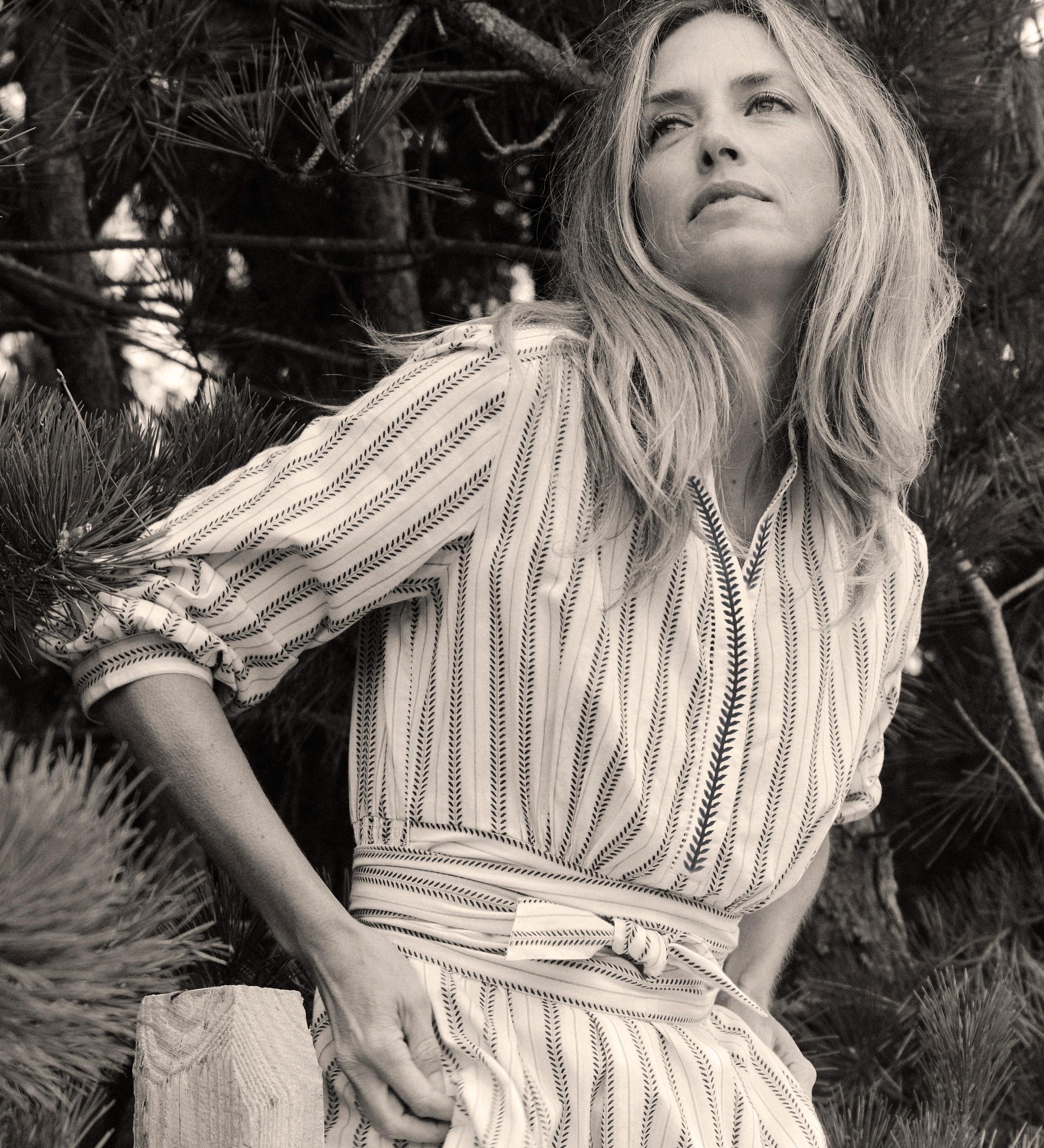 Cartolina - Seraphina Dress - Coastal Indigo Stripe