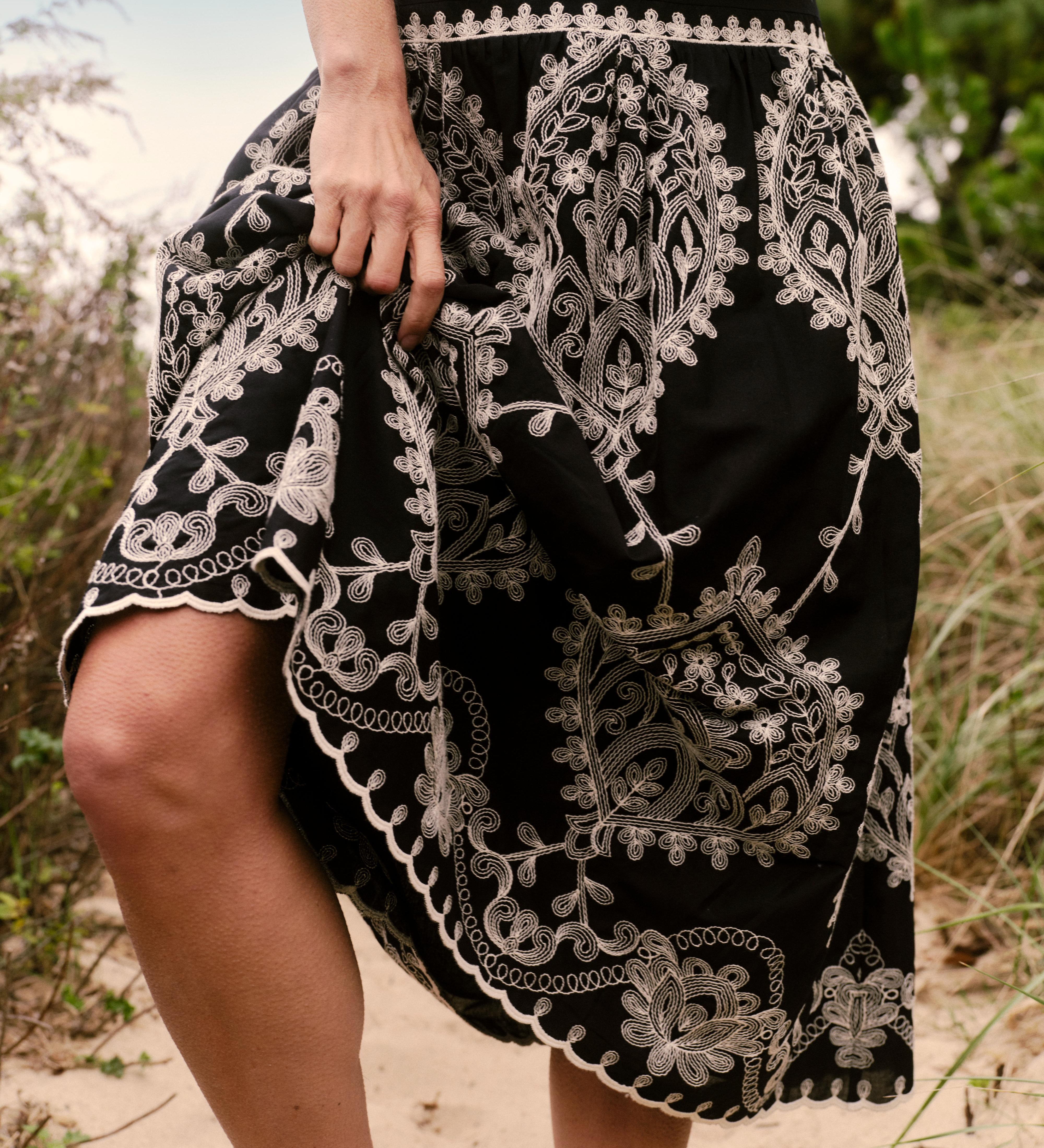 Cartolina - SP26 Georgia Midi Skirt - Noir
