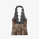 Nili Lotan - TEO LACE HALTERNECK SILK TOP