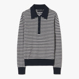 Nili Lotan - PRESCOTT STRIPE CASHMERE POLO