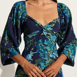 Faithfull - Amias Mini Dress Escala Floral Navy - Final Sale
