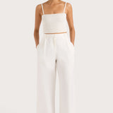 Faithfull - Stevie Trouser White