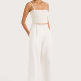 Faithfull - Stevie Trouser White