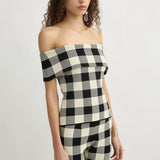Posse - PIPPA STRAPLESS TOP - HERITAGE PLAID