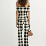 Posse - PIPPA STRAPLESS TOP - HERITAGE PLAID