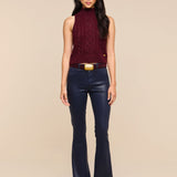 L'AGENCE - Marty Coated Flare Jean