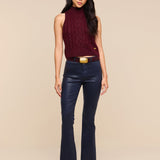 L'AGENCE - Marty Coated Flare Jean