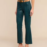 L'AGENCE - Kendra Coated Cropped Flare Jean