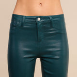 L'AGENCE - Kendra Coated Cropped Flare Jean
