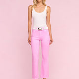 L'AGENCE - Kendra Coated Cropped Flare Jean