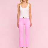 L'AGENCE - Kendra Coated Cropped Flare Jean