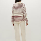 Faithfull - Harlow Polo Scandi Stripe Red Cream
