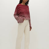 Faithfull - Lyana Top Scandi Stripe Red Cream