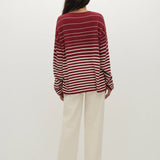 Faithfull - Lyana Top Scandi Stripe Red Cream