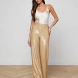 L'AGENCE - Gavin Sequin Wide - Leg Pant
