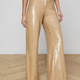 L'AGENCE - Gavin Sequin Wide - Leg Pant